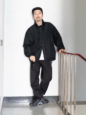 「URBANRESEARCH」｜「アイテム（スラックス）」を使った、horiguchiさん（メンズ・172cm）の冬コーディネート