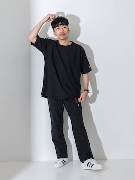 「Champion（チャンピオン）のアイテム」を使った、horiguchiさん（メンズ・172cm）の夏コーディネート