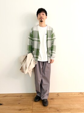 「URBAN RESEARCH Sonny Label（アーバンリサーチサニーレーベル）のアイテム（ミリタリージャケット）」を使った、horiguchiさん（メンズ・172cm）の春コーディネート