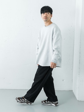 「アイテム（スウェット）」を使った、horiguchiさん（メンズ・172cm・30代）の秋コーディネート