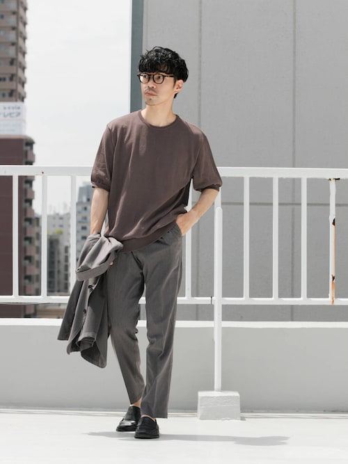 セール】『UR TECH ひやサラクール』AIRDRY半袖クルーニット（ニット