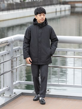 「アイテム（その他アウター）」を使った、horiguchiさん（メンズ・172cm・30代）の冬コーディネート