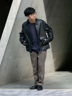 horiguchiさん（メンズ・172cm）の秋コーディネート