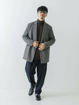 「URBAN RESEARCH（アーバンリサーチ）のアイテム（セットアップ）」を使った、horiguchiさん（メンズ・172cm）の冬コーディネート