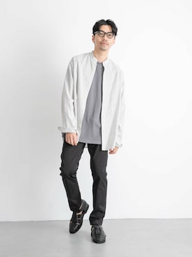 「URBAN RESEARCH ROSSO MEN（アーバンリサーチロッソメン）のアイテム（ポロシャツ）」を使った、horiguchiさん（メンズ・172cm）の春コーディネート