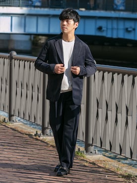 「アイテム（ニット/セーター）」を使った、horiguchiさん（メンズ・172cm・30代）の秋コーディネート