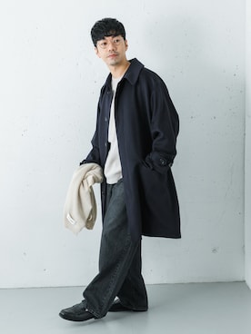 「アイテム（トップス）」を使った、horiguchiさん（メンズ・172cm・30代）の冬コーディネート