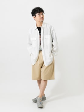 「URBAN RESEARCH（アーバンリサーチ）のLOVE LAGER LADY T-SHIRTS（Tシャツ/カットソー、ブラック系）」を使った、horiguchiさん（メンズ・172cm）の夏コーディネート