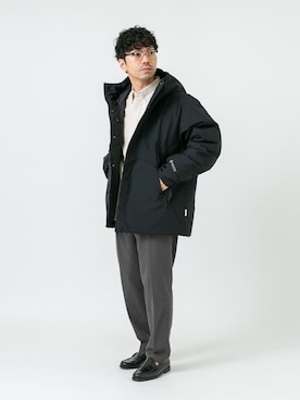 「アイテム（ダウンジャケット/コート）」を使った、horiguchiさん（メンズ・172cm）の夏コーディネート