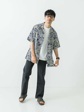 「URBAN RESEARCH（アーバンリサーチ）のアイテム（デニムパンツ）」を使った、horiguchiさん（メンズ・172cm）の夏コーディネート