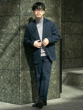 「URBAN RESEARCH ROSSO MEN（アーバンリサーチロッソメン）のアイテム（テーラードジャケット）」を使った、horiguchiさん（メンズ・172cm）の秋コーディネート