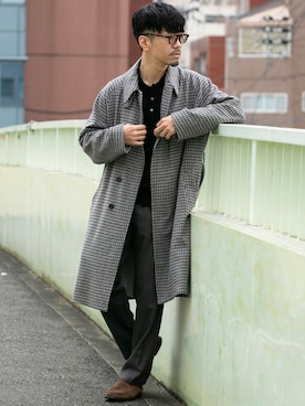 「URBAN RESEARCH ROSSO MEN（アーバンリサーチロッソメン）のアイテム（ポロシャツ）」を使った、horiguchiさん（メンズ・172cm）の秋コーディネート