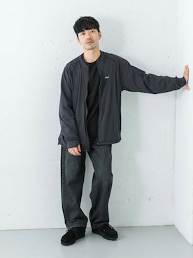 「アイテム（ブルゾン）」を使った、horiguchiさん（メンズ・172cm）の夏コーディネート