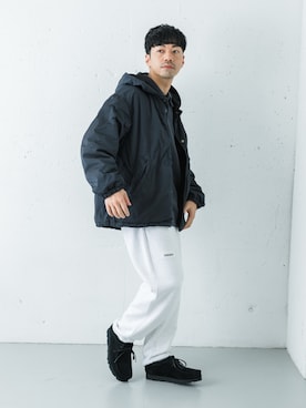 「アイテム（パーカー）」を使った、horiguchiさん（メンズ・172cm）の秋コーディネート