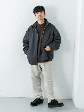 「アイテム（ブルゾン）」を使った、horiguchiさん（メンズ・172cm・30代）の秋コーディネート