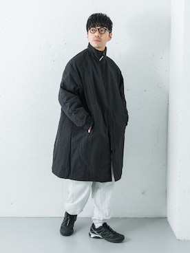 「アイテム（スウェットパンツ）」を使った、horiguchiさん（メンズ・172cm・30代）の冬コーディネート