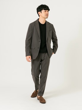 「アイテム（セットアップ）」を使った、horiguchiさん（メンズ・172cm）の秋コーディネート