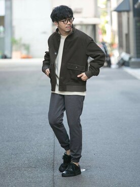 horiguchiさん（メンズ・172cm）の秋コーディネート