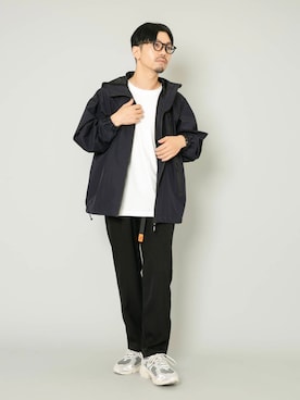 「アイテム（マウンテンパーカー）」を使った、horiguchiさん（メンズ・172cm）の夏コーディネート