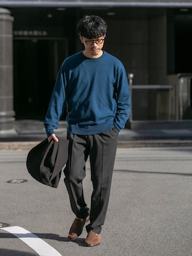 「URBAN RESEARCH ROSSO MEN（アーバンリサーチロッソメン）のアイテム（テーラードジャケット）」を使った、horiguchiさん（メンズ・172cm）の秋コーディネート