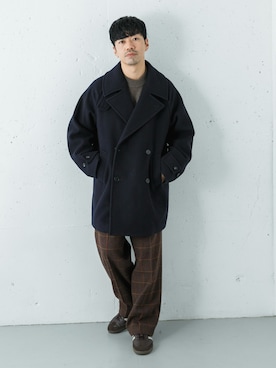 「アイテム（ニット/セーター）」を使った、horiguchiさん（メンズ・172cm・30代）の秋コーディネート