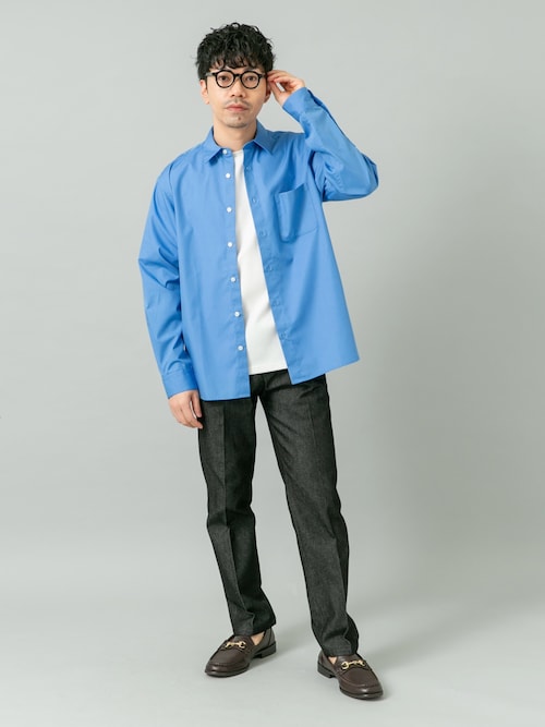 セール】『XLサイズあり』デニムスラックスパンツ（デニムパンツ