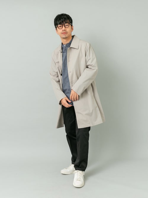 URBAN RESEARCH ROSSO MEN スプリングコート　グレー　S URBAN RESEARCH ROSSO MEN ステンカラーコート コート タイプライター