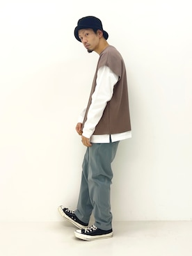 horiguchiさん（メンズ・172cm）の春コーディネート