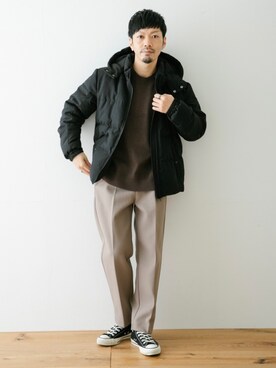 horiguchiさん（メンズ・172cm）の冬コーディネート