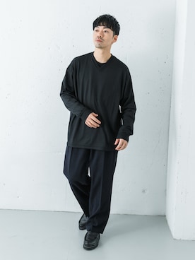 「アイテム（ニット/セーター）」を使った、horiguchiさん（メンズ・172cm・30代）の秋コーディネート