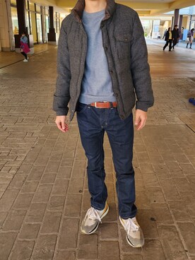 「NOLLEY’S（ノーリーズ）のアイテム」を使った、Ma さん（メンズ・175cm）の冬コーディネート