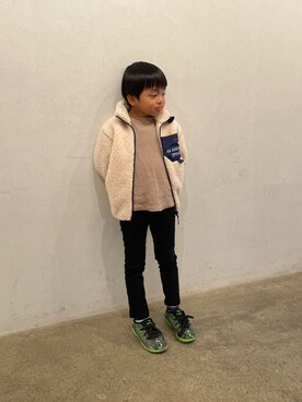 「kids」｜「アイテム（ブルゾン）」を使った、Ma さん（キッズ・120cm）の冬コーディネート
