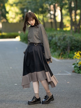 「厚底」｜「アイテム（その他）」を使った、プチプラのあやさん（レディース・167cm）の冬コーディネート