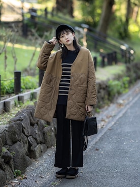 「しまむら（シマムラ）のアイテム（バッグ）」を使った、プチプラのあやさん（レディース・167cm）の秋コーディネート