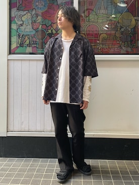 「Gramicci（グラミチ）のアイテム（サンダル）」を使った、Kenji Sugiyamaさん（メンズ・178cm）の春コーディネート
