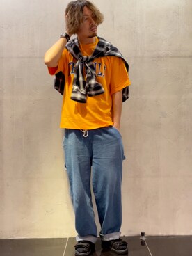 「Gramicci（グラミチ）のアイテム（サンダル）」を使った、Kenji Sugiyamaさん（メンズ・178cm）の夏コーディネート