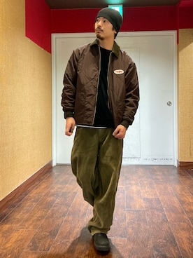 「SPINNS（スピンズ）のアイテム（その他アウター）」を使った、Kenji Sugiyamaさん（メンズ・178cm）の冬コーディネート
