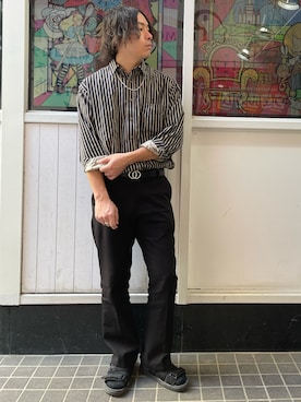 「Gramicci（グラミチ）のアイテム（サンダル）」を使った、Kenji Sugiyamaさん（メンズ・178cm）の春コーディネート