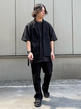 「Gramicci（グラミチ）のアイテム（サンダル）」を使った、Kenji Sugiyamaさん（メンズ・178cm）の春コーディネート