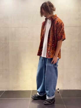「Gramicci（グラミチ）のアイテム（サンダル）」を使った、Kenji Sugiyamaさん（メンズ・178cm）の夏コーディネート