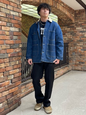 「Lee（リー）のアイテム（ジャケット/アウター）」を使った、Kenji Sugiyamaさん（メンズ・178cm）の冬コーディネート