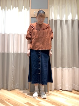 「アイテム（ドレスシューズ）」を使った、ミユ( ¨̮ )さん（レディース・170cm）の夏コーディネート