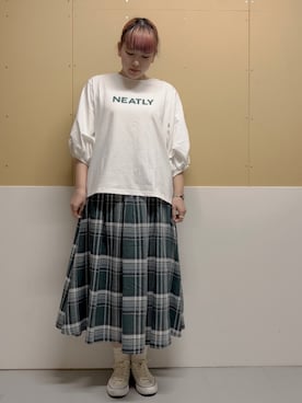 ミユ( ¨̮ )さん（レディース・170cm）の春コーディネート