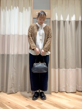 「アイテム（ローファー）」を使った、ミユ( ¨̮ )さん（レディース・170cm）の夏コーディネート