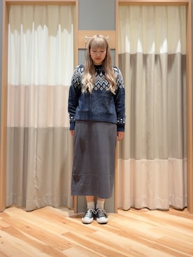 「Samansa Mos2 blue（サマンサモスモスブルー）のアイテム（トップス）」を使った、ミユ( ¨̮ )さん（レディース・170cm・20代）の冬コーディネート
