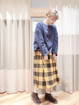 ミユ( ¨̮ )さん(レディース・170cm)の秋コーディネート