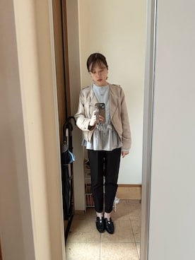 「coca（coca）（コカ）のアイテム（トップス）」を使った、りんごよりさくらんぼ♥︎さん（レディース・159cm）の春コーディネート