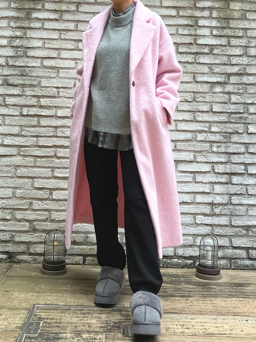 ANAP チェスターコート セール】オーバーサイズ シャギーロング チェスターコート（チェスター