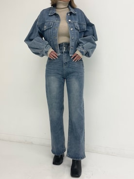「ANAP（アナップ）のアイテム（ジャケット/アウター）」を使った、Airiさん（レディース・163cm）の秋コーディネート