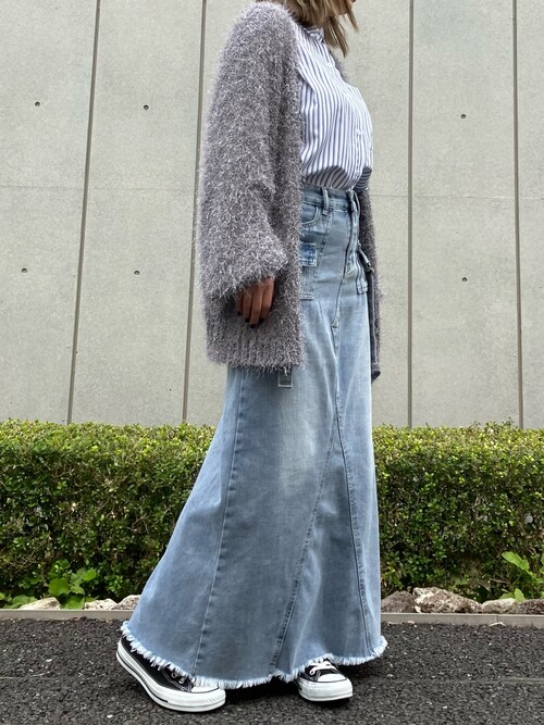 ANAP Online OfficialAiriさんのデニムスカートを使ったコーディネート 
